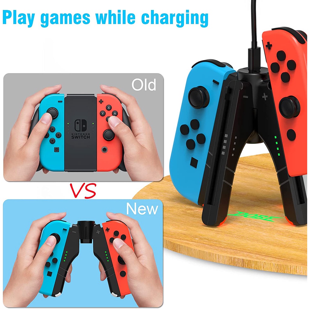 Đế Sạc Tay Cầm Chơi Game Trái Phải Cho Nintendo Switch / Switch OLED Joy-con Đứng