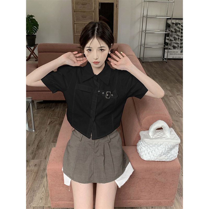 Áo Kiểu Tay Phồng Thiết Kế Độc Đáo Thời Trang Mùa Hè Hàn Quốc Cho Nữ