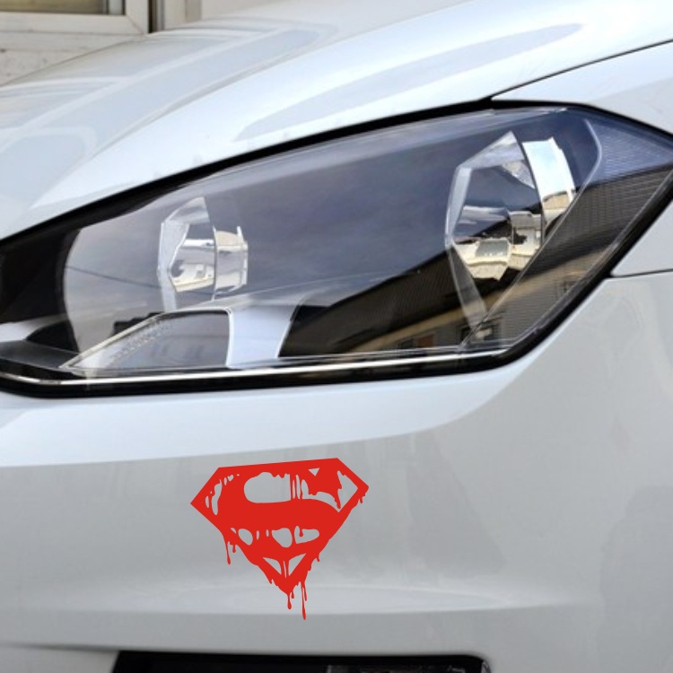 Miếng Dán Trang Trí Bình Xăng Xe Hơi In Logo Superman Độc Đáo