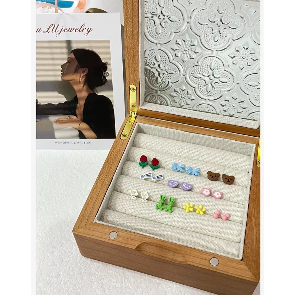 Bông Tai Bạc 925 Chống Rơi Thời Trang Mùa Xuân Ngọt Ngào Dễ Thương Cho Nữ 3.7