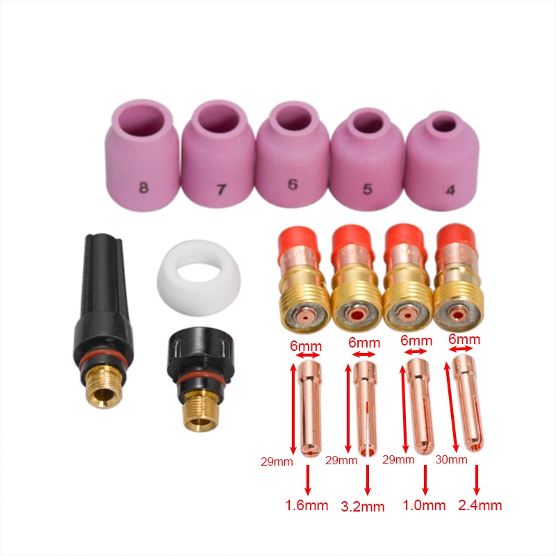 Bộ 16 Phụ Kiện Cho Máy Hàn Cầm Tay wp-17 / 18 / 26