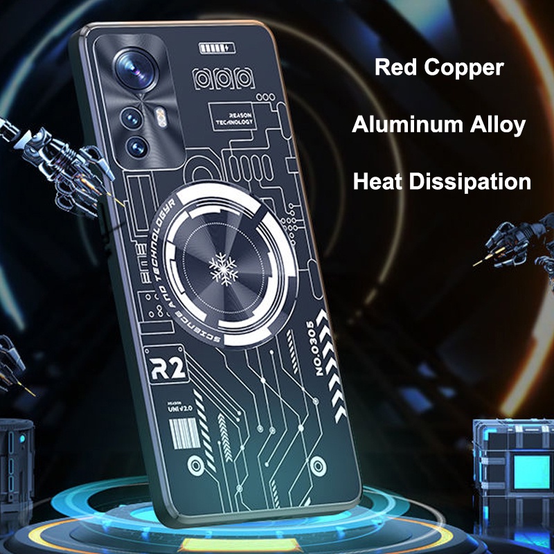 Ốp Điện Thoại Nhôm Đồng Tản Nhiệt Cho Xiaomi Mi 13 Case Mi 13 Pro 5G Xiaomi 12 12X 12S Pro Mi 11 Ultra Mi 11 Pro