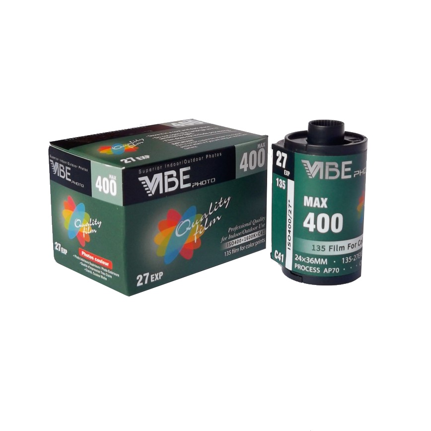 Cuộn Phim Âm Thanh 1Roll VIBE Max 400 ISO 400 135 27EXP / Roll Cho Máy Ảnh VIBE 501F