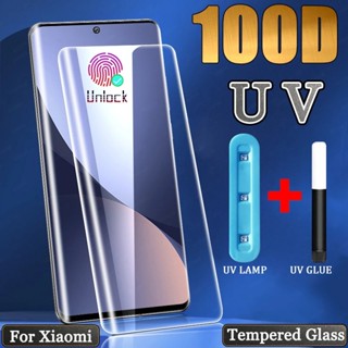 Kính Cường Lực UV Cho Xiaomi 14pro / 14ultra / 13Pro / 12 / 11 / 10 Pro Ultra Mi12X / Note10 lite Full Keo Dán Bảo Vệ Màn Hình Cho Mi 13 lite