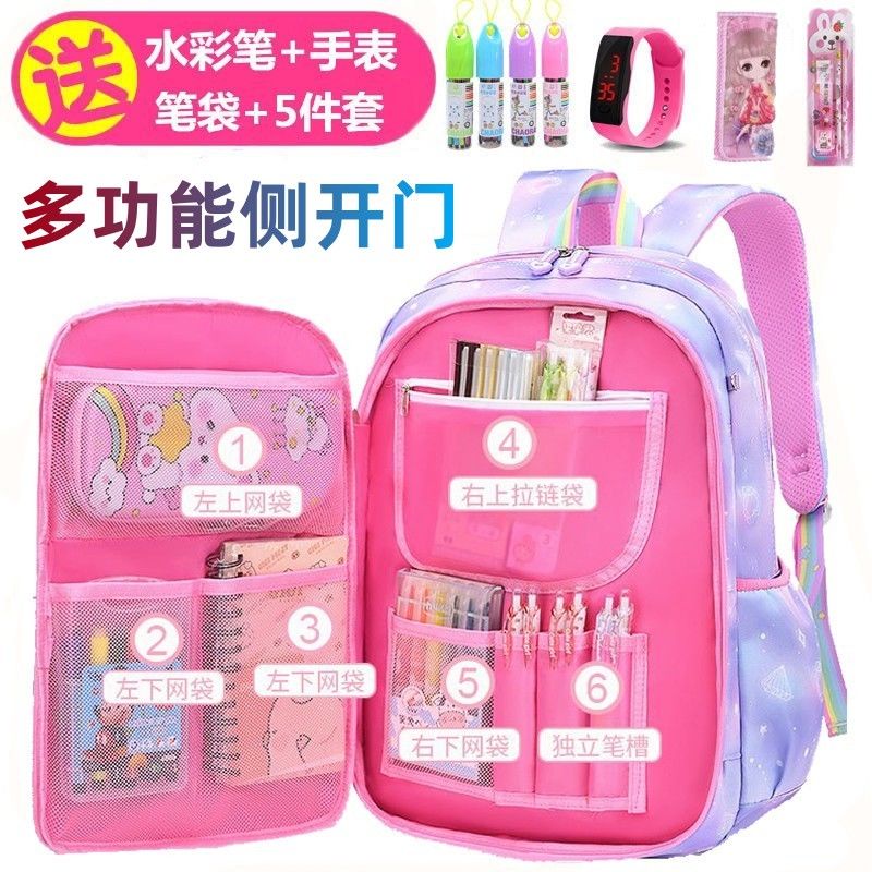 Ba Lô Đi Học Siêu Nhẹ Chống Thấm Nước Ngăn Ngừa Cháy Nổ Từ 123 Đến 6 Giờ Đến 24H Cho Bé Gái
