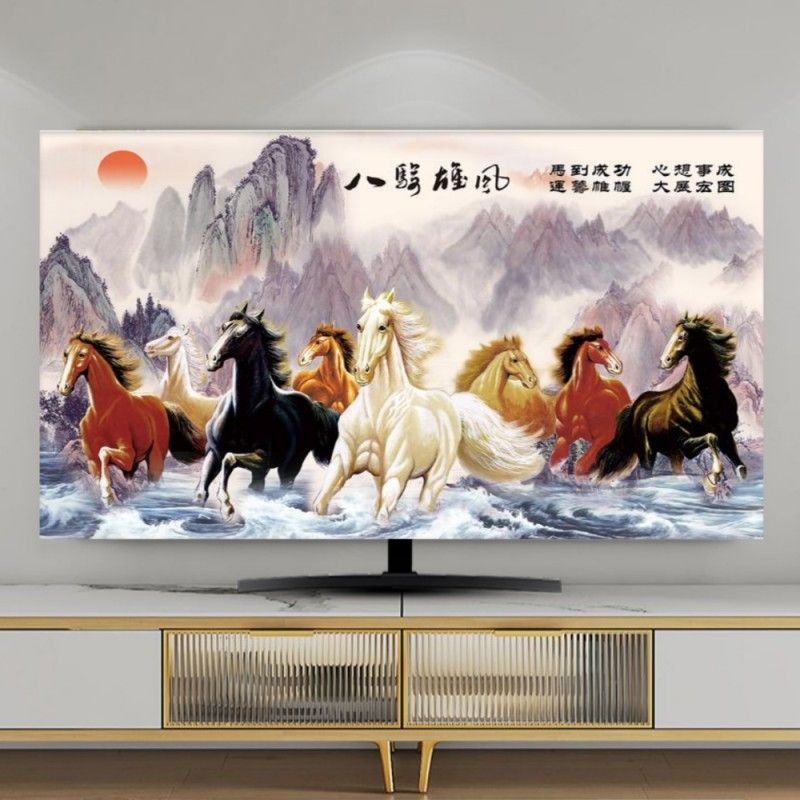 3.Ma đến thành công May mắn lớn trí ti vi, decor tivi, rèm che tivi,rèm tivi ,tivi 32 37 40 42 43 45 47 48 49 50 55 60 65 70 75inch,tv LCD