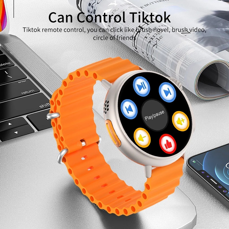 Đồng hồ thông minh nam 454 * 454 màn hình amoled sạc không dây hỗ trợ giọng nói đồng hồ thông minh cho nam