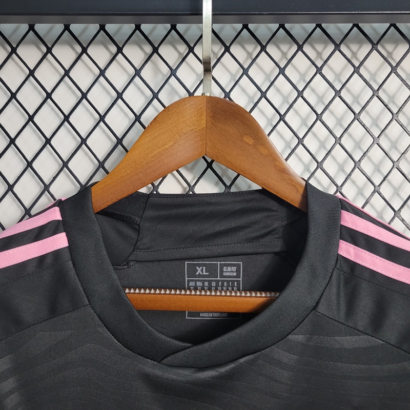 Áo Bóng Đá Miami Jersey Đen Hồng 2023 Sân Khách