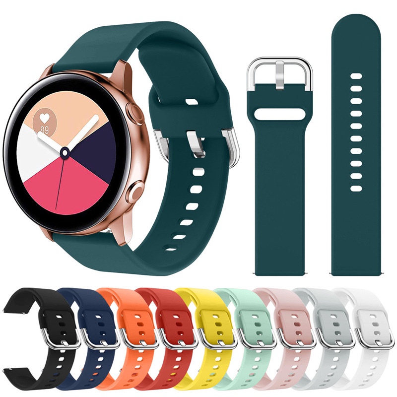 Dây Đeo Silicon Mềm Chống Mài Mòn Cho Đồng Hồ Thể Thao Samsung Galaxy Watch 3 / 4 Gear S3 Huawei Watch GT2