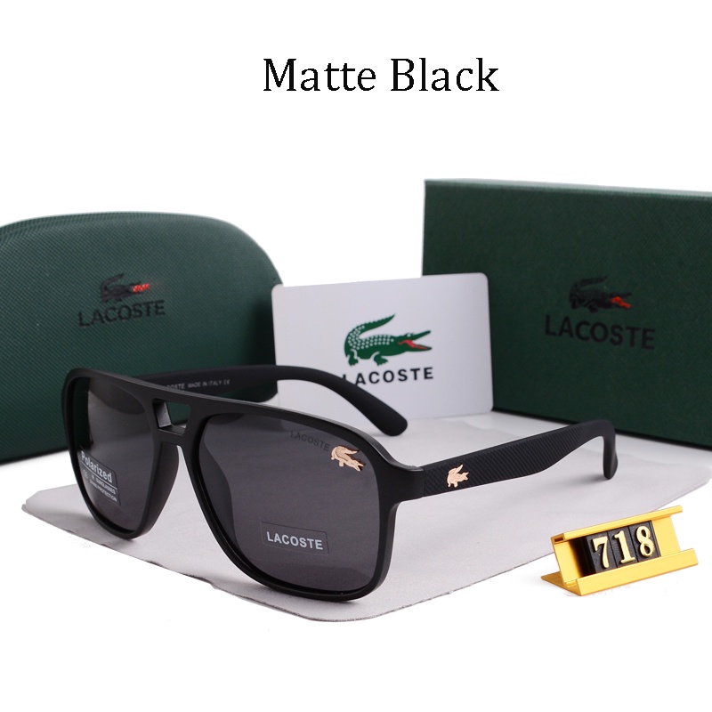 Lacoste Kính Mát Phân Cực Chống Tia UV400 718 Thời Trang Sang Trọng Cho Nam