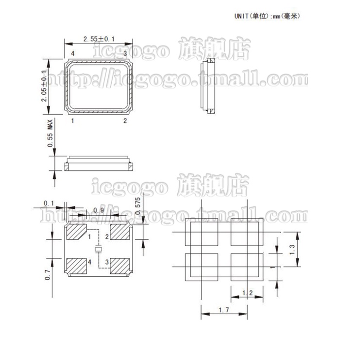 Set 5 Linh Kiện Điện Tử 2520 2.5X2.0MM 26MHZ 27MHZ 27.12MHZ 30MHZ 32M 33MHZ 33.330 MHZ 36MHZ 40M 48MHZ 50MHZ 54MHZ