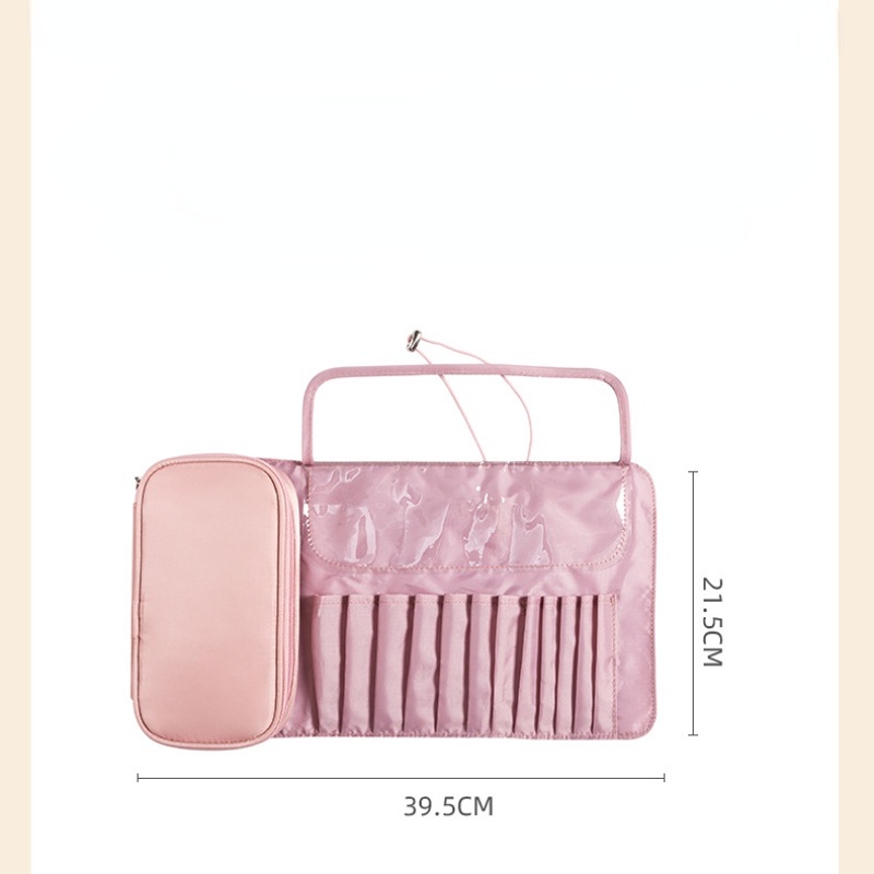 Túi Đựng Cọ Trang Điểm Hai Trong Một Gấp Gọn Chống Thấm Nước