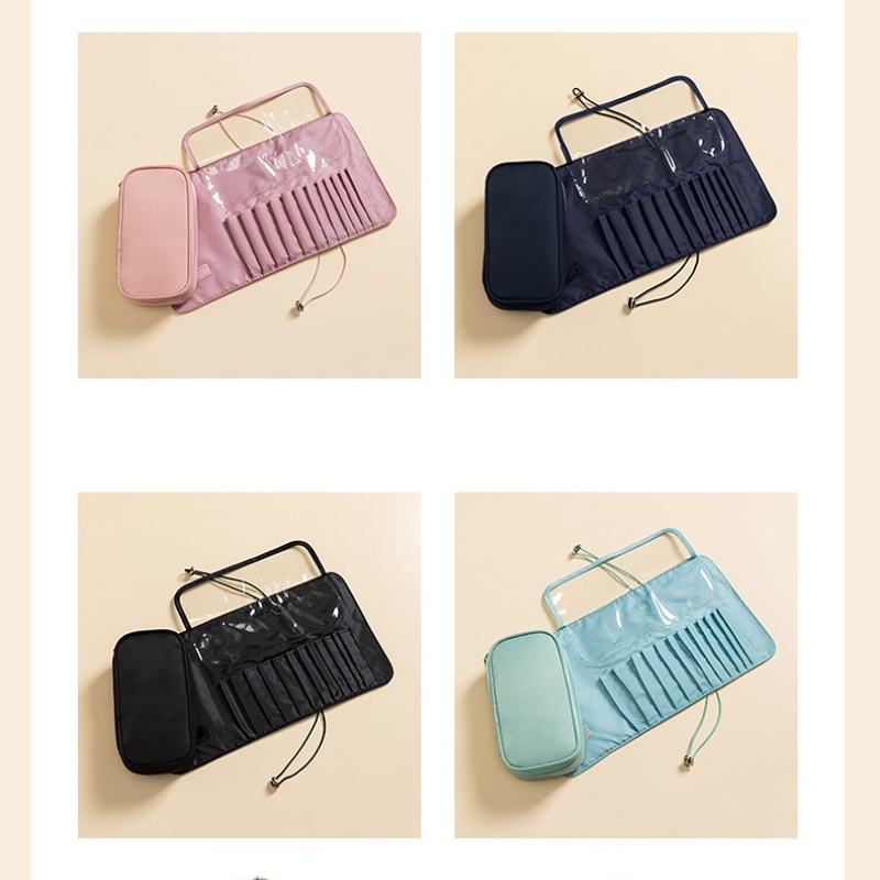 Túi Đựng Cọ Trang Điểm Hai Trong Một Gấp Gọn Chống Thấm Nước