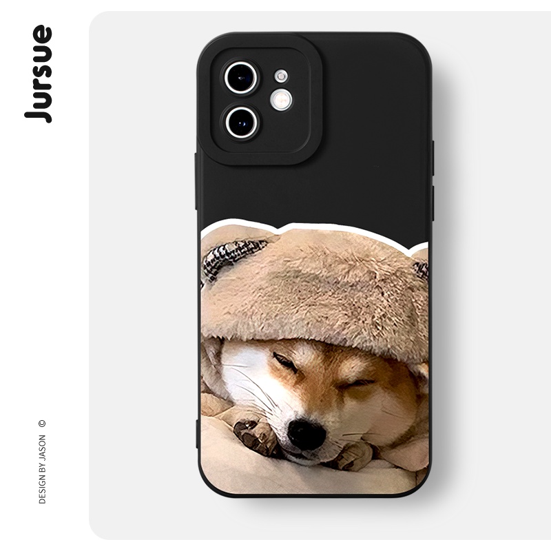 Ốp điện thoại JURSUE cặp đôi dễ thương đẹp mèo chó Cho iPhone 14 13 12 11 Pro Max SE 2020 X XR XS 8 7 ip 6S 6 Plus kute XYH1402