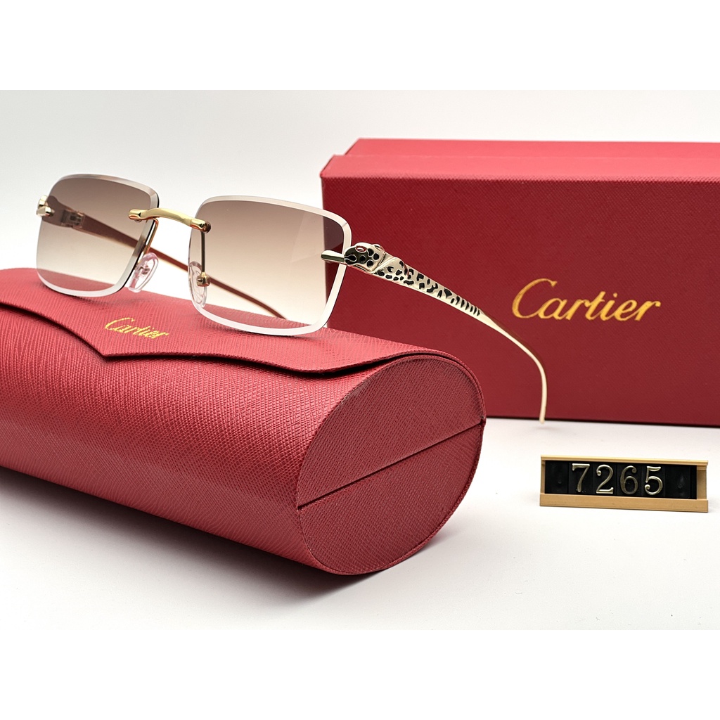 Mua Kính Râm Không Gọng CARTIER 2023 Chống Tia uv400 7265 Chất Lượng ...