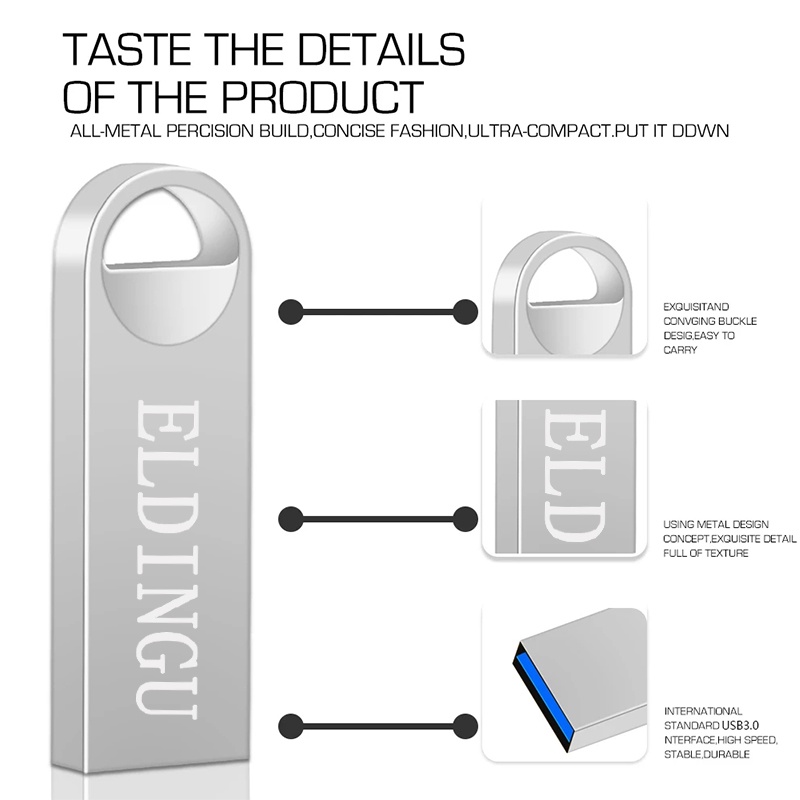 Eldingu Bộ Nhớ usb 3.0 16gb 8gb 4gb 2gb 1gb Dung Lượng Thật 128gb Dung Lượng 32gb 64gb