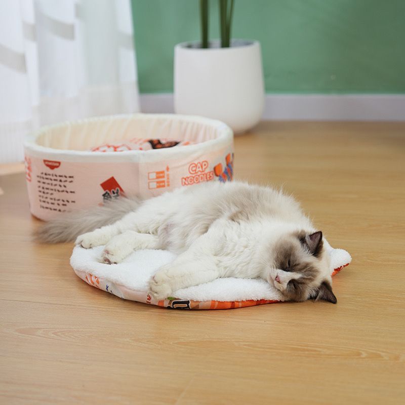 Ổ đệm/ Ổ nằm cho chó mèo hình Bát Mì
