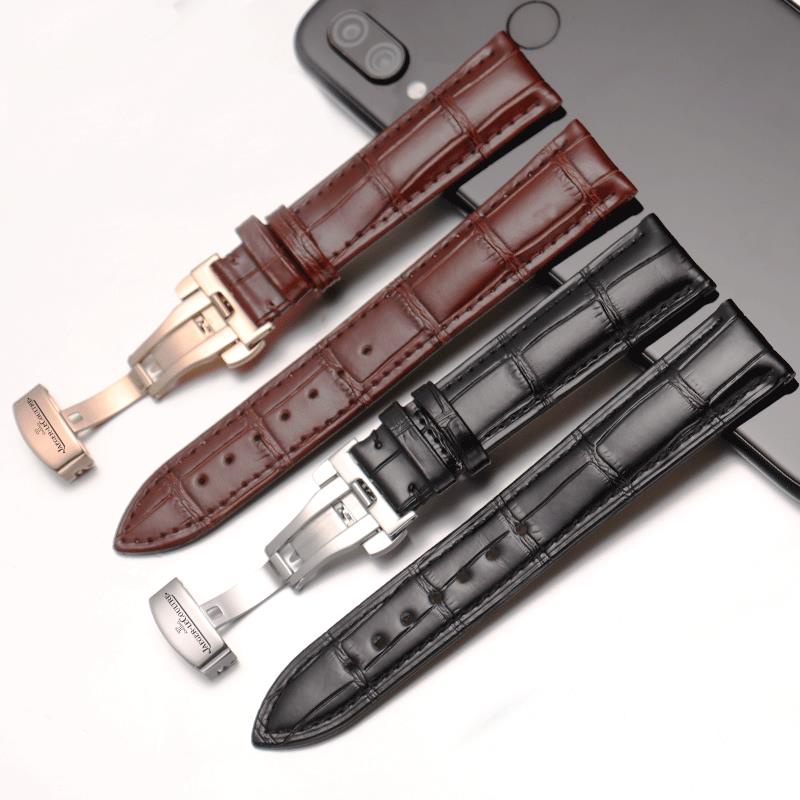 3/14✈Dây Đồng Hồ Đeo Tay Jaeger-LeCoultre Họa Tiết Da Cá Sấu Mặt Trăng Dành Cho Nam Và Nữ leath