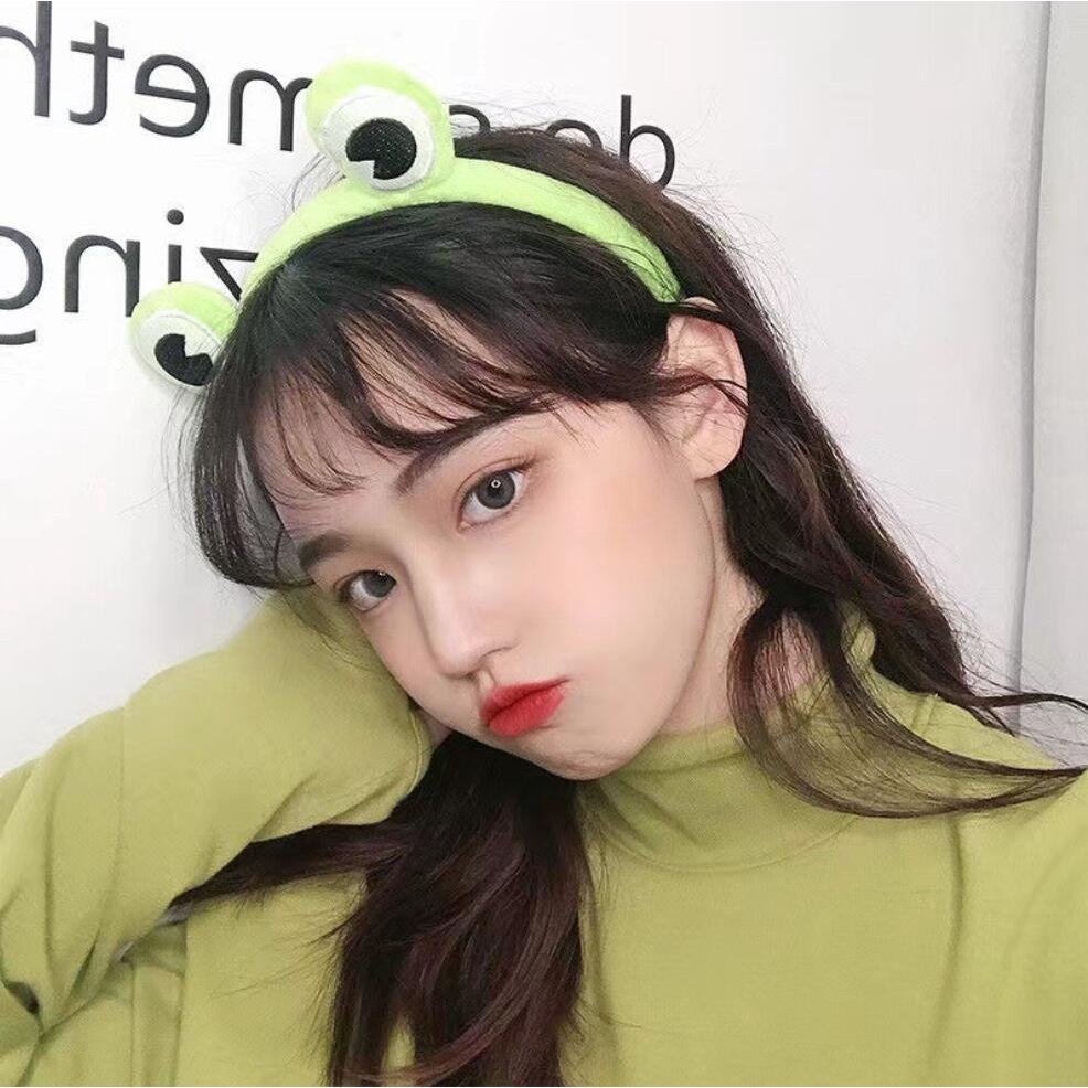 Kilii Girl fashion cute frog cartoon wash hair band