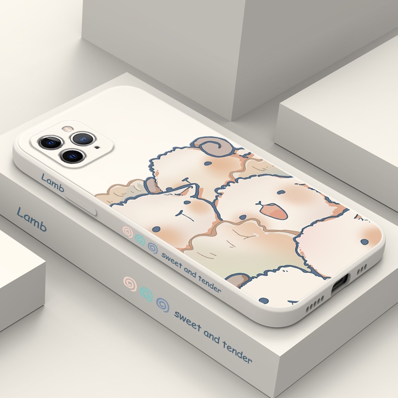 Ốp Điện Thoại Hình Cừu Dễ Thương Cho IPhone 11 Pro Max X XS XR Max