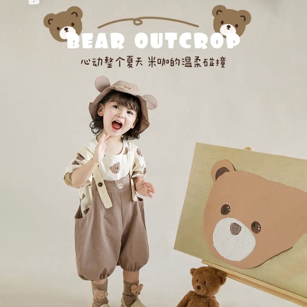 Quần Yếm Dáng Rộng Phong Cách Thời Trang Mới Mùa Hè Cho Bé Trai Và Gái