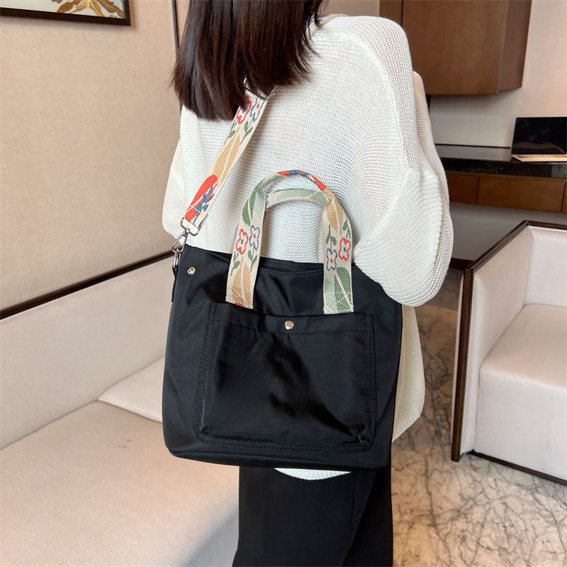 Túi Xách Canvas Đeo Vai Kiểu Dáng Đơn Giản Thời Trang Dành Cho Nữ