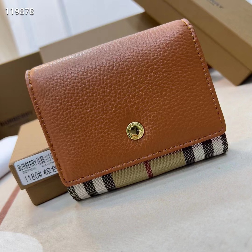 Ví Da Burberry 100% Chính Hãng Phong Cách Vintage