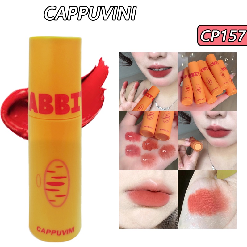 Cappuvini Set Son Môi 3g Màu Sắc Tươi Tắn Làm Trắng Mịn Như Lụa