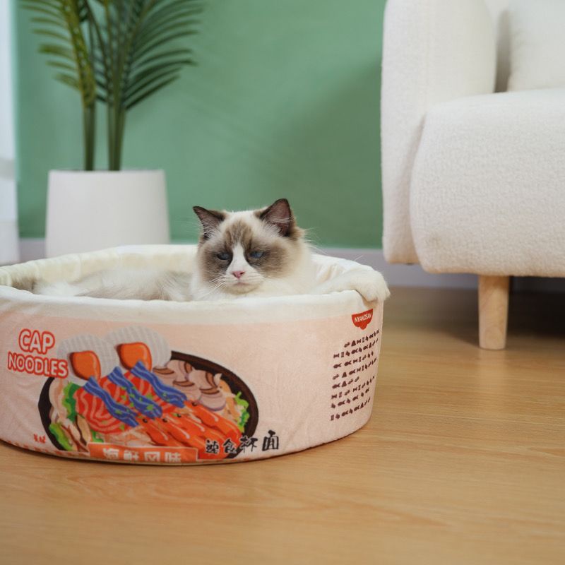 Ổ đệm/ Ổ nằm cho chó mèo hình Bát Mì