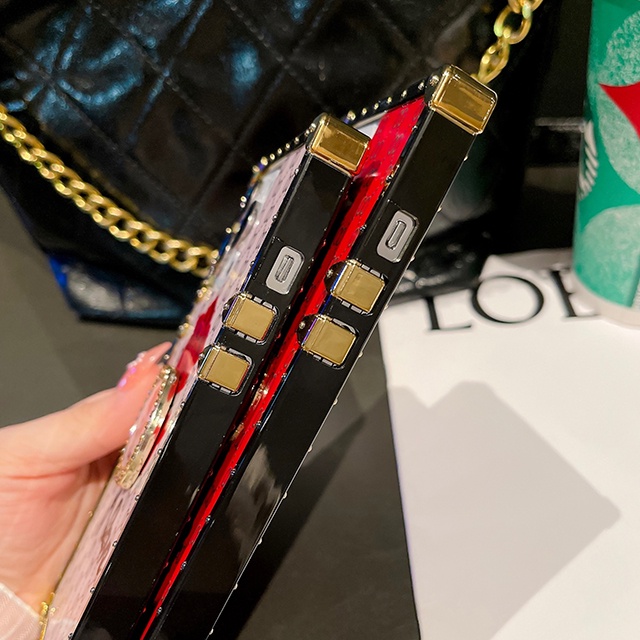 Ốp Điện Thoại Tráng Gương Họa Tiết Hoa Hồng Kèm Giá Đỡ Cho Redmi Note 11 10 9 8 Pro 11S 10S 9S