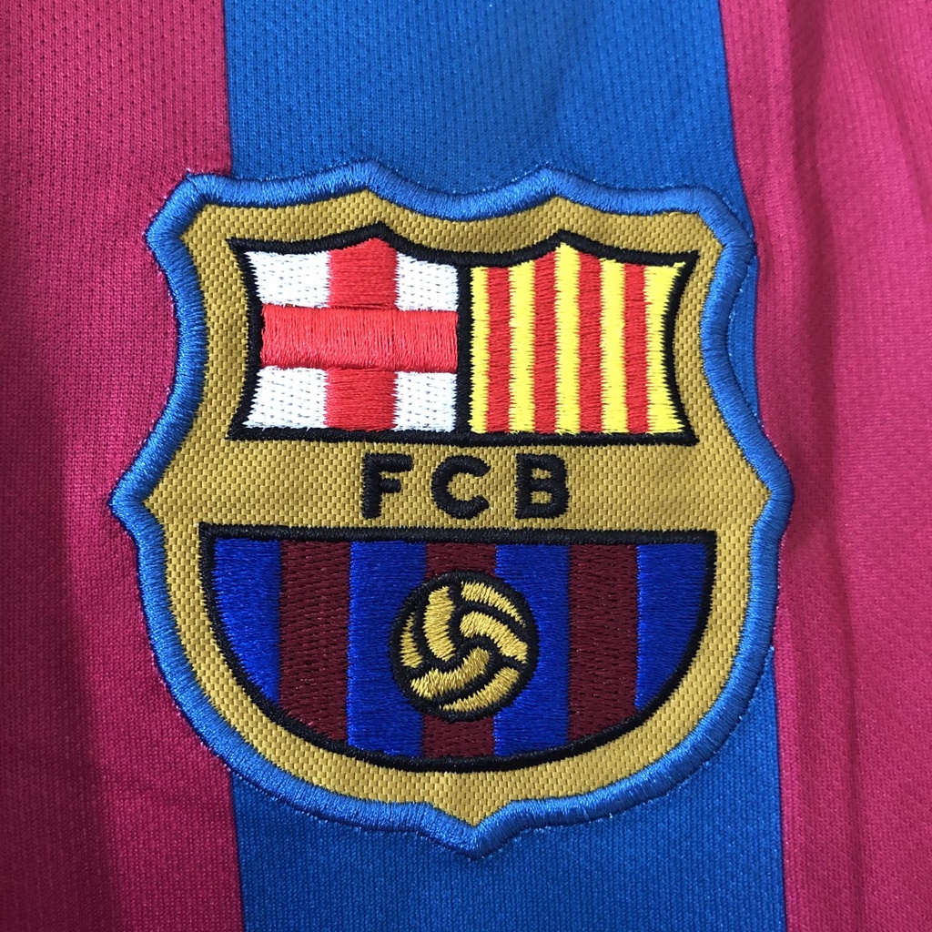 Retro jersey 05-06 barcelona home league edition đồng phục bóng đá thể thao