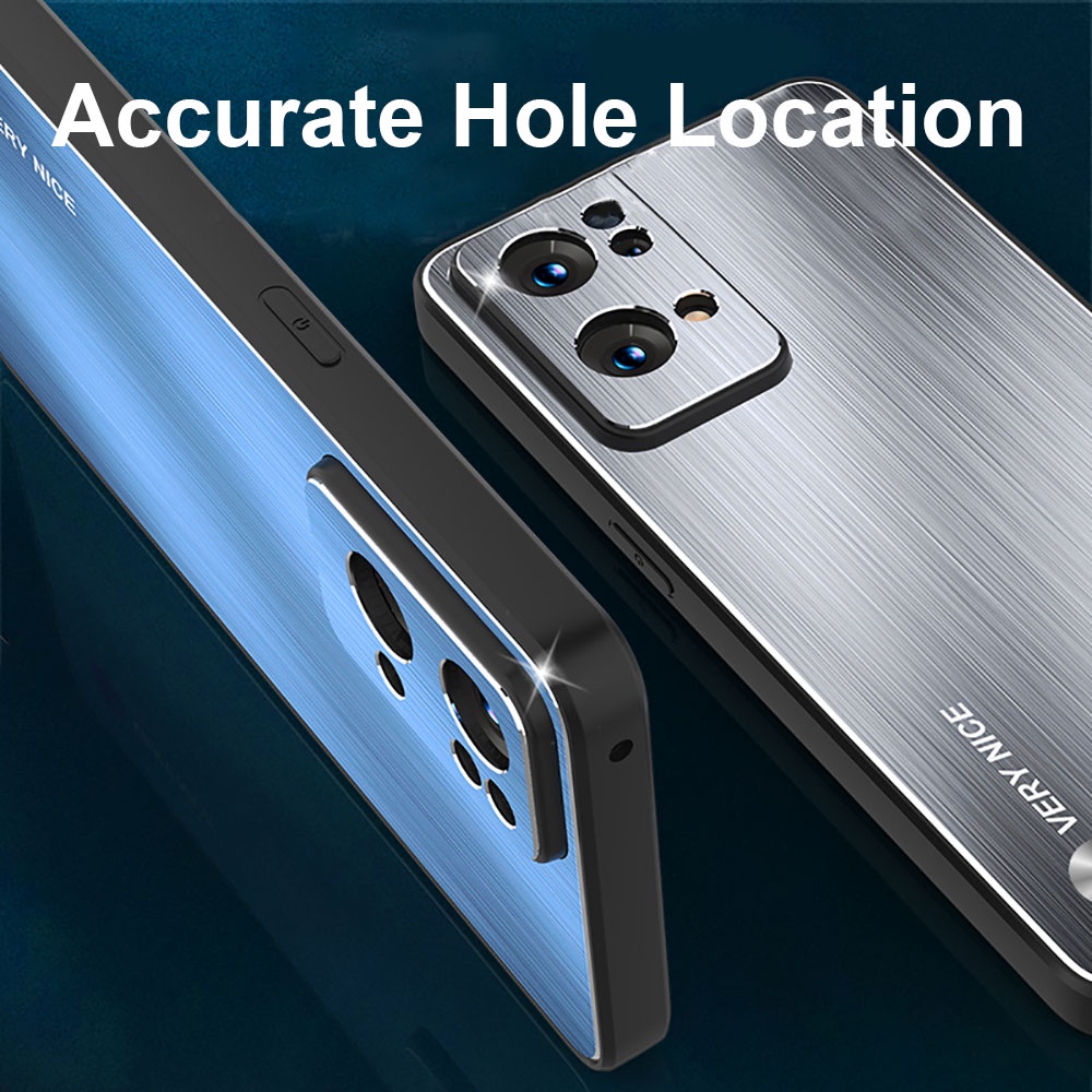 Ốp Điện Thoại Kim Loại Chải Cho Xiaomi Poco F4 GT Case For Xiaomi Mi 12T Pro Mix4 Redmi Note 12 11 Pro