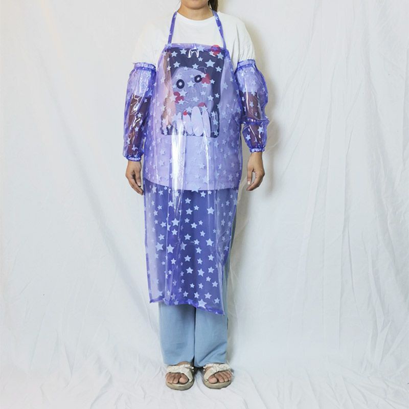 Tạp Dề Bằng Nhựa PVC Trong Suốt Chống Thấm Nước / Dầu Mỡ Tiện Dụng Cho Nam Và Nữ