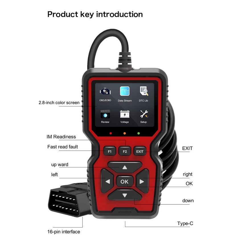 Thiết Bị Chẩn Đoán Lỗi Xe Hơi Đa Năng Lancol V519 OBD JOBD / OBDII / EOBD OBD2