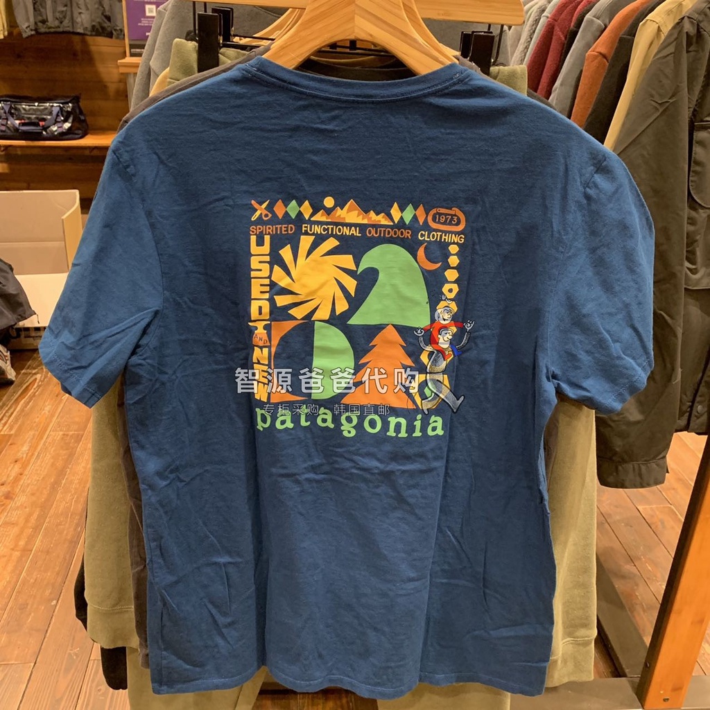 Áo Thun Cotton Tay Ngắn In Hình Patagonia Spirited Seasons Mới Cho Cặp Đôi