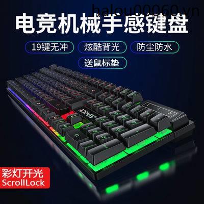 Bộ Bàn Phím Cơ Và Chuột Chơi Game Có Đèn Phát Quang Giao Diện USB Thông Dụng Cho Văn