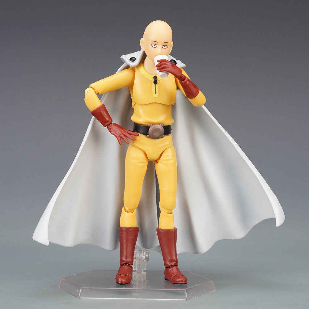 Nhân Vật One Punch Man Saitama 310 Kích Thước 16cm# Mô Hình Nhân Vật Hoạt Hình Anime Có Thể Di Chuyển Được