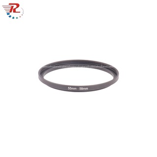 55-58mm male to female photo step-up lens filter cpl ring adapter