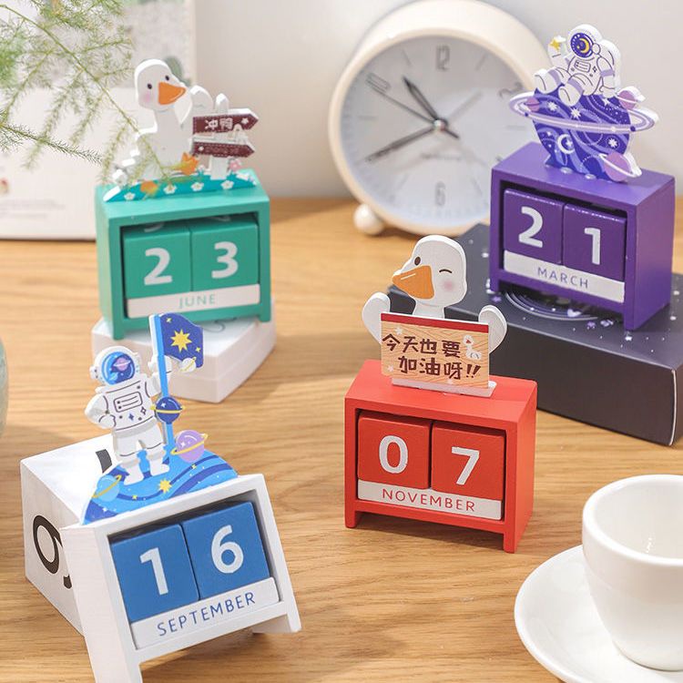 Lịch Để Bàn 2023 Bằng Gỗ Dễ Thương Dùng Trang Trí