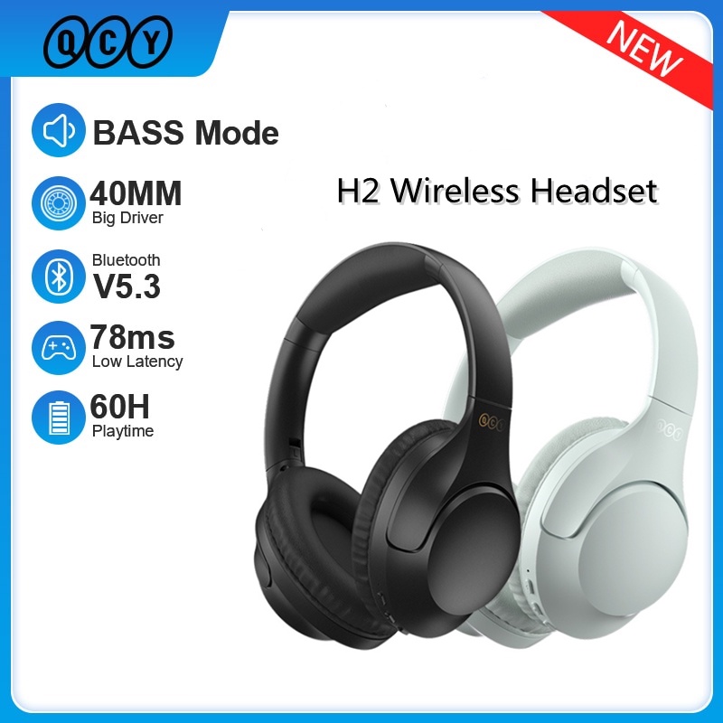 Tai Nghe Bluetooth 5.3 HIFI Không Dây Gấp Gọn Được QCY H2