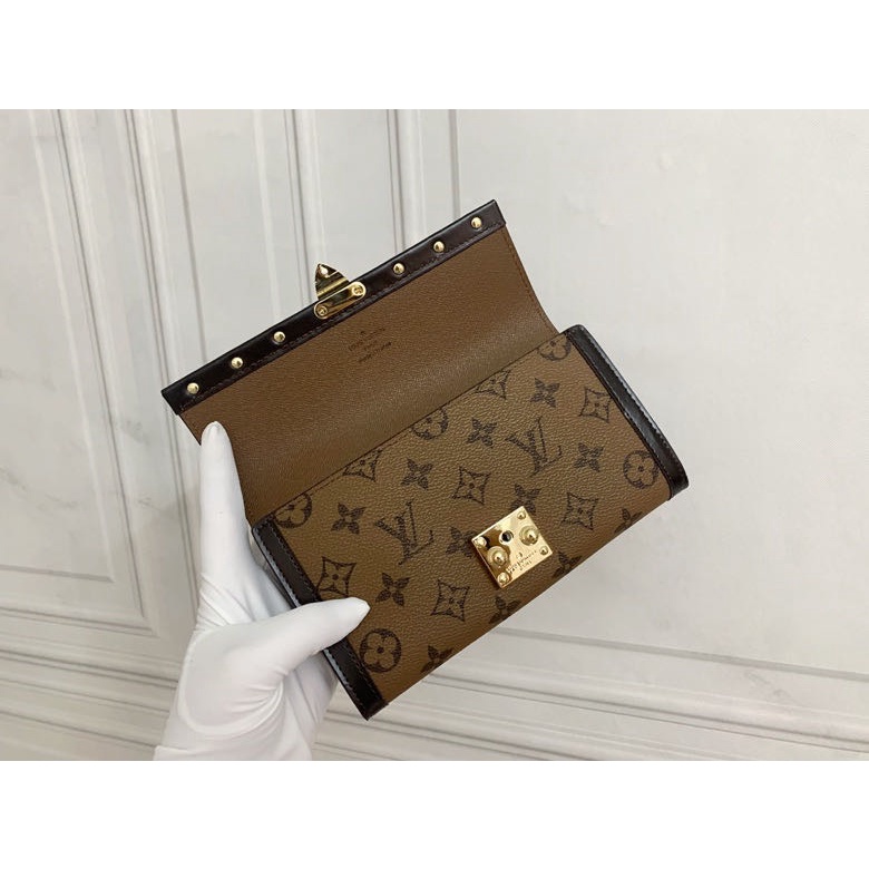 Ví Dài 100% Chính Hãng Họa Tiết LV / Louis Vuitton Cổ Điển M60535 Dành Cho Nữ