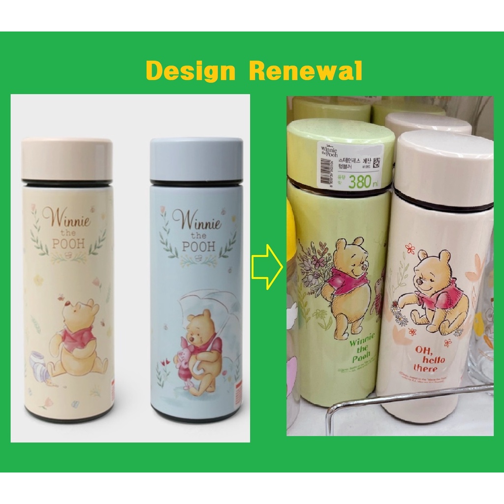 Cốc Giữ Nhiệt Bằng Thép Không Gỉ Disney Winnie the Pooh 380ml