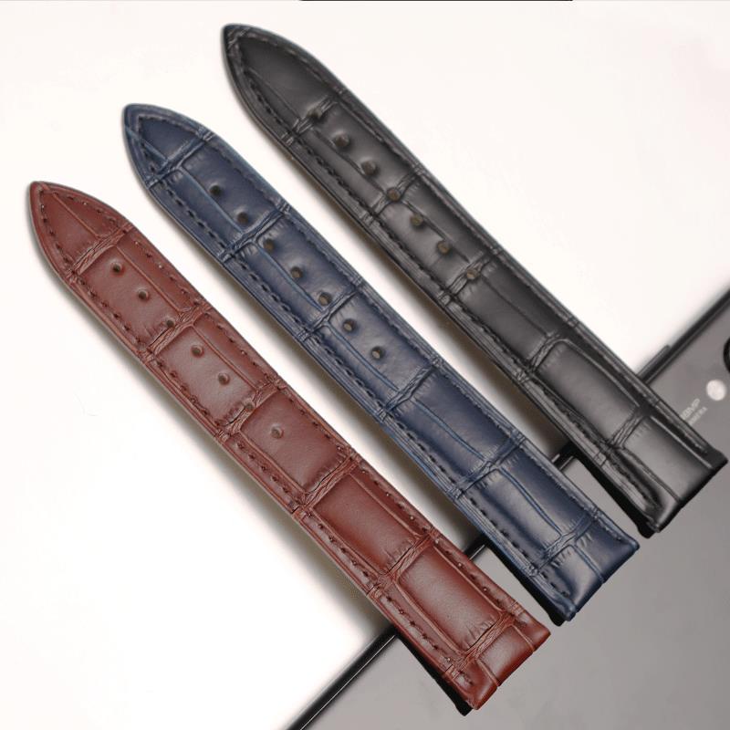 3/14✈Dây Đồng Hồ Đeo Tay Jaeger-LeCoultre Họa Tiết Da Cá Sấu Mặt Trăng Dành Cho Nam Và Nữ leath