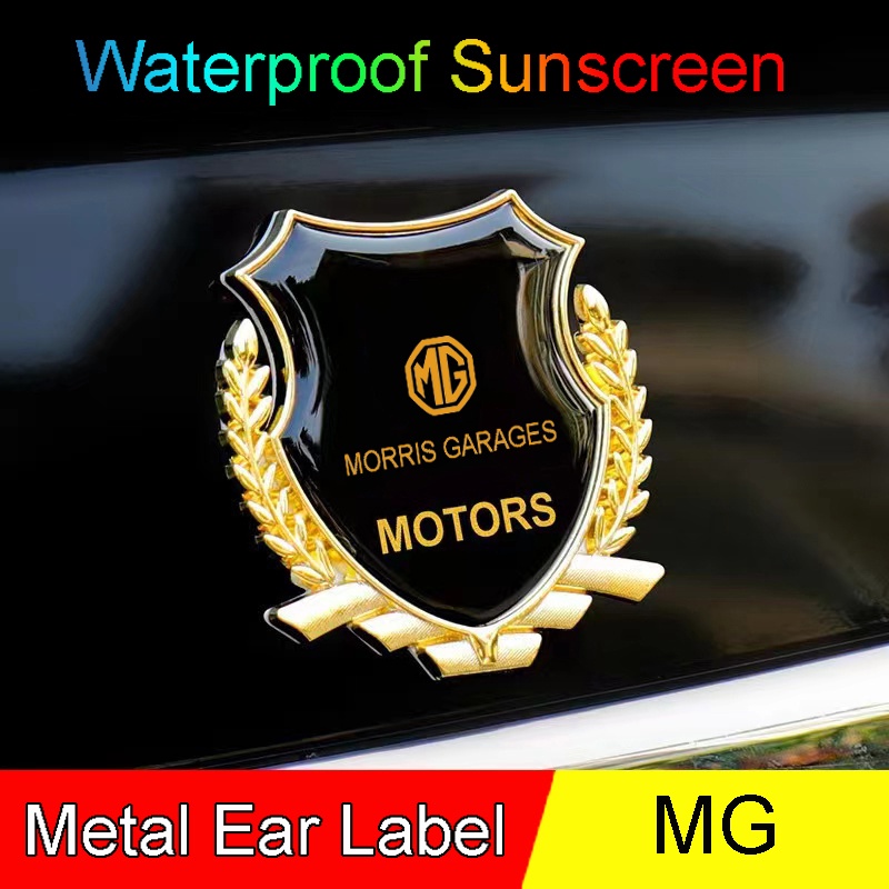 Phù Hợp Nhãn Dán Trang Trí Cửa Sổ Xe Hơi mg morris garages hs zs zr tf Bằng Kim Loại