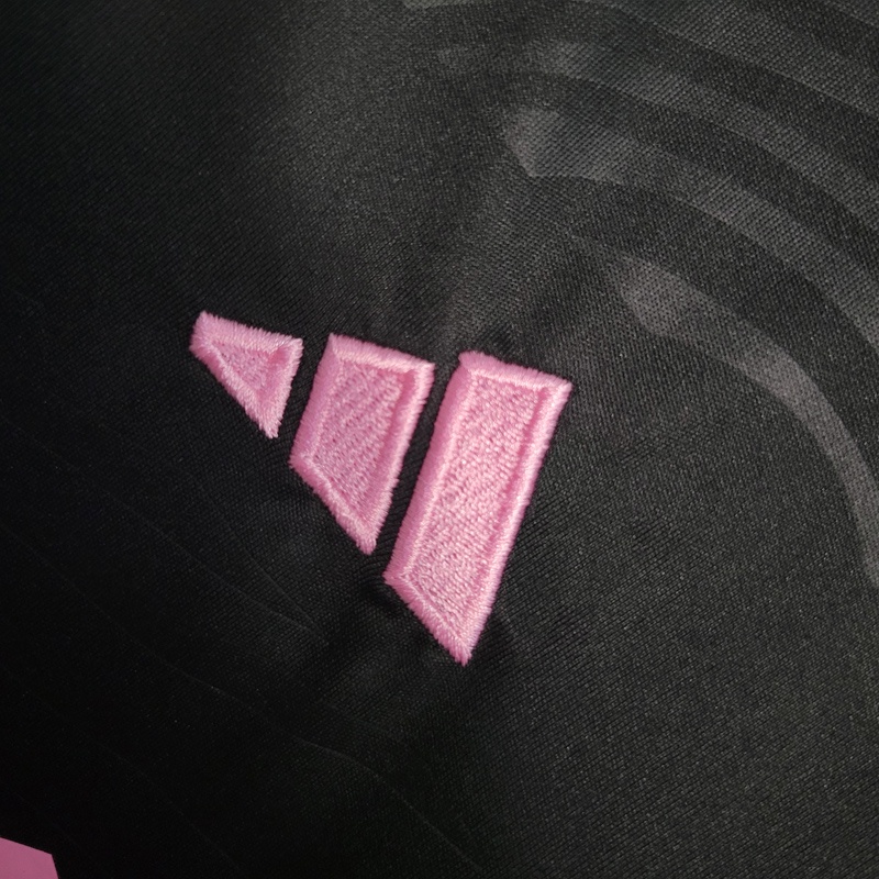 Áo Bóng Đá Miami Jersey Đen Hồng 2023 Sân Khách