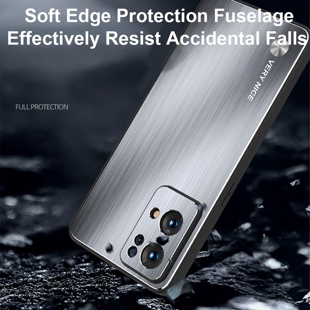 Ốp Điện Thoại Kim Loại Chải Cho Xiaomi Poco F4 GT Case For Xiaomi Mi 12T Pro Mix4 Redmi Note 12 11 Pro