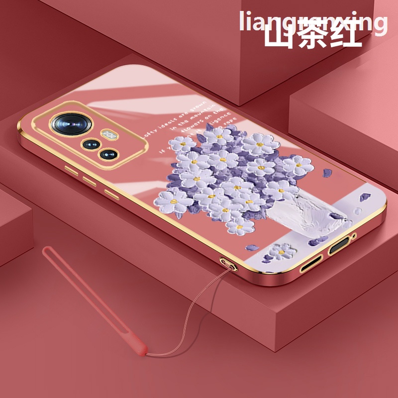 Ốp  xiaomi 12 lite 5g xiaomi 12t xiaomi 12 pro 5g lưng Ốp Điện Thoại Silicon Mềm Chống Sốc Mạ Điện DDYHH01 Cho xiaomi 12 lite 5g xiaomi 12t xiaomi 12 pro 5g viền vuông cute