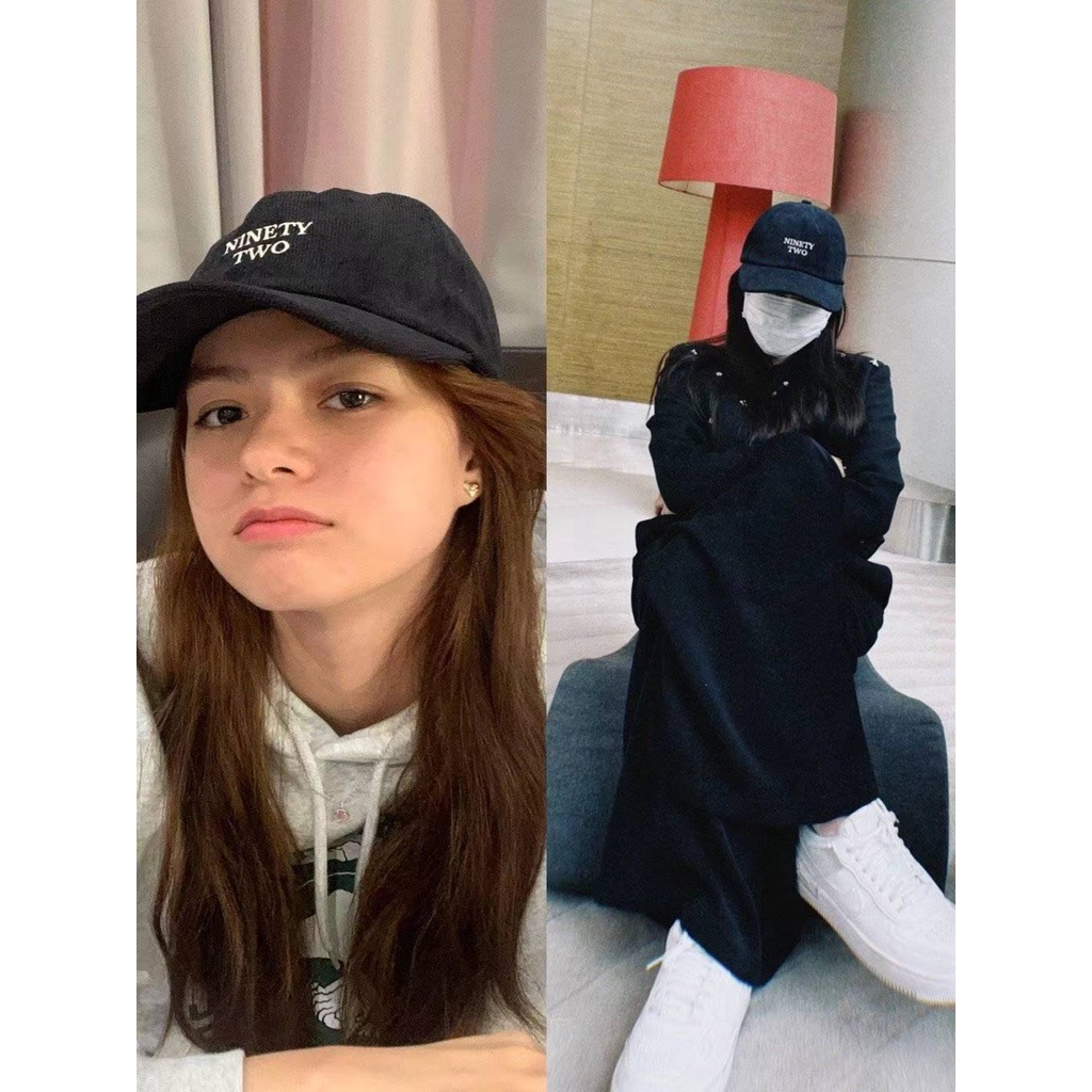 Mũ Lưỡi Trai Cotton Màu Đen Thêu Chữ freenbecky Phong Cách Mới