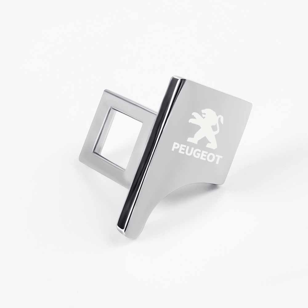 1 Chốt Khóa Dây An Toàn Màu Bạc Trang Trí Cho Xe Hơi Peugeot 308 206 207 408 508 RCZ 208 3008 2008 4008