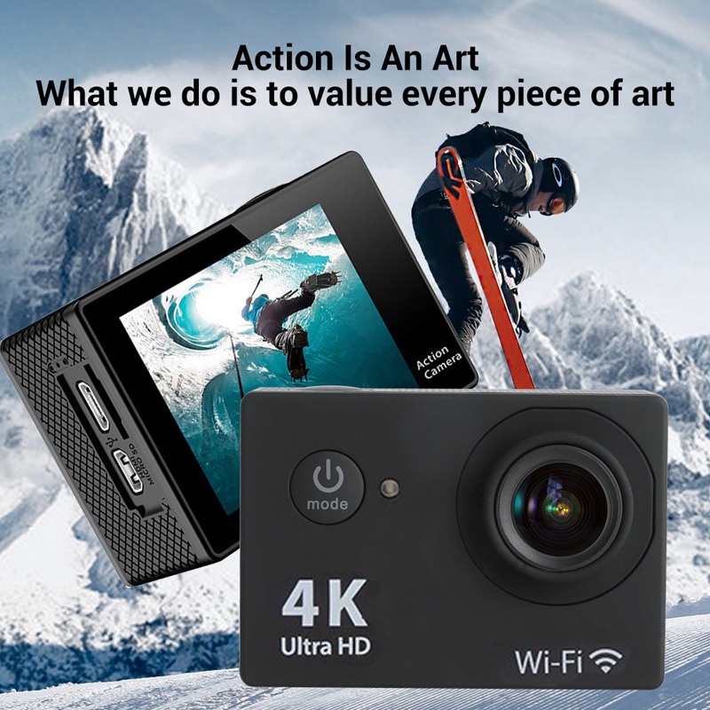 Camera Hành Trình 4K HD WiFi 2.0-inch 30FPS 170D Chống Nước Điều Khiển Từ Xa